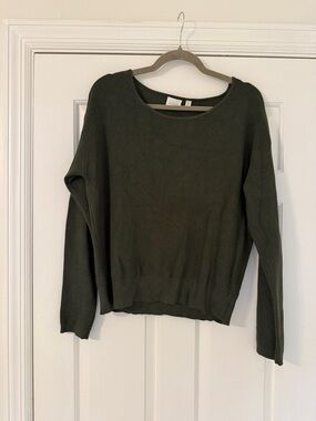 Cyrus Olive Green Crewneck Sweater